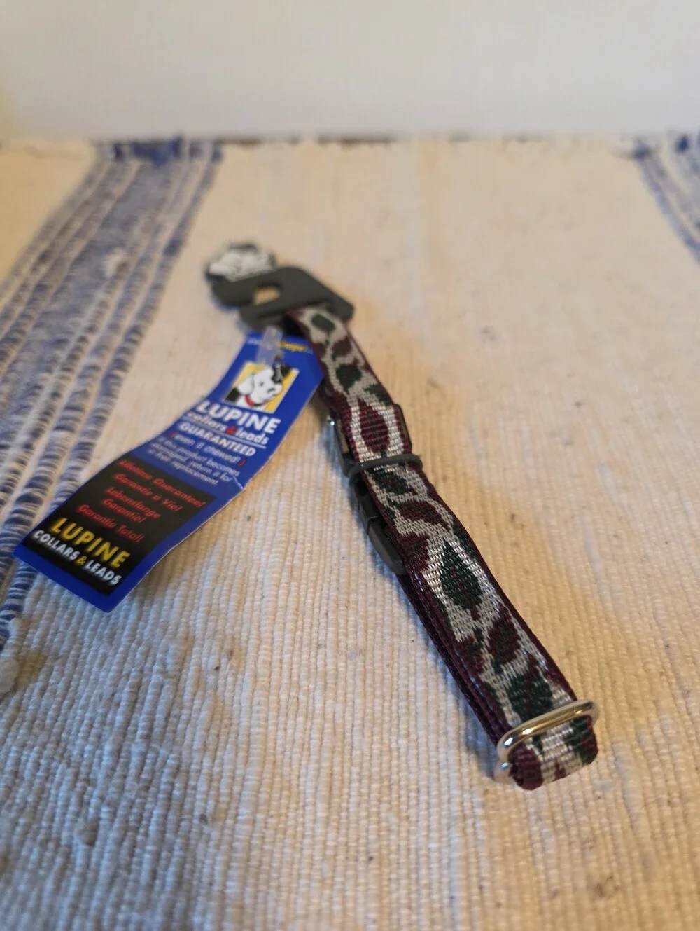 Lupine White Birch Dog Collar